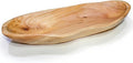 BTEOBFY 15-Inch Wavy Wooden Fruit Bowl - Handcrafted Solid Wood Decorative Basket for Kitchen Countertop - Large Rustic Dough Bowl Centerpiece, Natural Driftwood Decor for Bread & Snacks