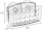 iDesign Sinkworks Kitchen Sink Suction Holder for Sponges, Scrubbers, Soap - Clear Large