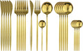 Gold Silverware Set, 24-Piece Stainless Steel Flatware Set Service For 6, Mirror Polished Tableware Cutlery Set Knife Fork And Spoon For Home & Restaurant, Dishwasher Safe