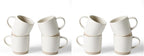 famiware Coffee Mugs Set of 4, Milkyway 13 oz Mug Set, Ceramic Cup Set with Handle for Coffee, Tea, Cocoa, Milk, Matte White (Pack of 2)