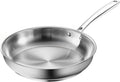 Redchef Large Stainless Steel Frying Pan, Heavy Duty Uncoated Skillet for Searing Steak, Induction Ready Cookware with Even-Heat Base, Oven Safe & Dishwasher Safe, 11 Inch