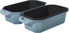 Bread Pan Cast Iron Loaf Pan with Lid Bread Loaf Pan 8.5x4.5 Inch Loaf Pan Enameled Cast Iron Sourdough Loaf Pan, LightBlue
