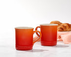 Le Creuset Stoneware Set of 4 Mugs, 14 oz. each, Flame