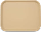 Carlisle FoodService Products Cafe Plastic Fast Food Tray, 14" x 18", Beige (Pack of 2)
