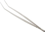 Mercer Culinary 18-8 Stainless Steel Precision Plus Chef Plating Tong, Curved Tip, 11-3/4 Inch