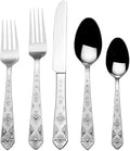 Towle Everyday Pueblo 20-Piece Stainless Steel Flatware Set, Service for 4