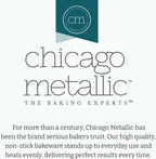 Chicago Metallic Professional 3-Piece Round Cake Pan Set of 6, 8, 10 inch Premium Nonstick Bakeware, Heavy-Weight Carbon Steel for Even Baking, Perfect for Layer Cakes