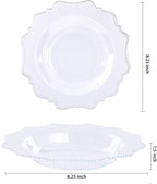 COLOSUS 60 Clear Plastic Bowls, 12 oz Disposable Soup Bowls, Premium Plastic Dessert Bowl,Heavy-duty Salad Bowl for Party,Wedding,Dinner,and Catering