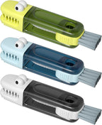 3 in 1 Cup Lid Gap Cleaning Brush Set, Multifunctional Bottle Cleaning Brush, Silicone Cup Lid Gap Cleaner, Home Kitchen Crevice Cleaning Tools (Multicolored-3PCS)
