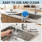 Creative Hanging Sponge Holder with Drainage/Traceless Glue, 3D Printing Countertop Funny Sponge Holders for Kitchen Sink, Keeps Your Sponge Dry & Smiling, for Scrub Daddy Holder (1, Grey)