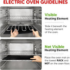 Oven Liners for Bottom of Oven - Thick Heavy Duty 17” x 25” 2 Pack Non-Stick Reusable Mats - BPA & PFOA Free Protector for Electric, Gas, Microwave & BBQ Grill Liner - Easy Clean & Heat Resistant
