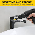 Holikme 6 piece Drill Brush with Multi-Purpose & Grout Head,Crevice Cleaning Brush，3/4”W Drill Brush Attachment Set, Detailing Brushes for Home/Kitchen/Bathroom/Grout/Tile/Shower/Tub