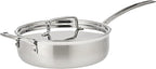 Cuisinart MCP33-24HN MultiClad Pro Stainless 3-1/2-Quart Saute with Helper and Cover Skillet, 3.5-Quart, Sauté Pan w/Helper & Cover