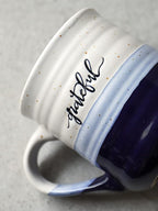 DOWAN 20 oz Coffee Mugs, Large Mugs with Word Blessed Grateful, Porcelain Coffee Cup, Thank You Gifts for Mom Dad, Set of 2 | Large Mugs, Coffee Cup