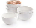 AntoKueh 5 Inch Ceramic Cereal Bowls, 16 Ounces Small Bowls Set of 6,Off-White Dipping Bowls for Kitchen,Dessert, Fruits, Snack,Microwave and Dishwasher Safe