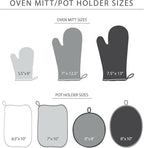 KITCHENAID Ribbed Soft Silicone Oven Mitt 2-Pack Set, 7.5"x13", Smoked Paprika