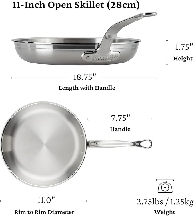 Hestan - ProBond Collection - Professional Clad Stainless Steel 10-Piece Ultimate Cookware Set, Induction Cooktop Compatible