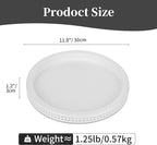 Hanobe Decorative Coffee Table Tray: White Beaded Round Serving Tray Modern Farmhouse Wooden Circle Centerpiece Tray Decor for Home Living Dining Room Kitchen Counter Bathroom