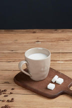 famiware Mars 4 Pieces Coffee Mug, 14 oz Tea Mug, Catering Mugs with Handle for Coffee, Tea, Cocoa, Milk, Cinnamon Brown