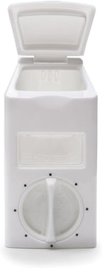 KitchenArt Spice Rack, Select-A-Spice Auto-Measure Rotating Spice Rack, White, 12 Compartments