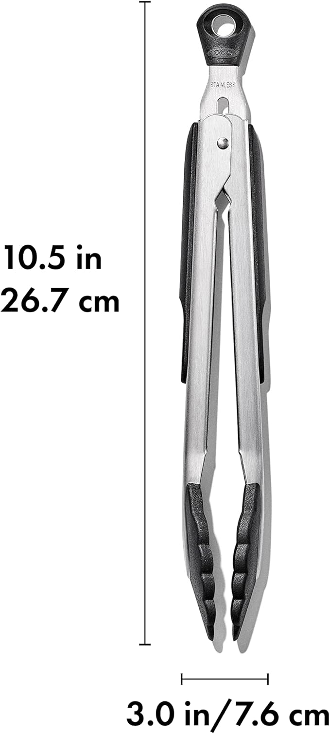 OXO Good Grips 2-Piece Tongs with Nylon Heads Set