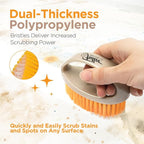 Fuller Brush Easy Hold Scrubby Brush – Ergonomic Non-Slip Grip Handle – Durable Stiff Bristles for Kitchen, Sink, Pots and Pans, Handheld Cleaning Brush (Pack of 1)