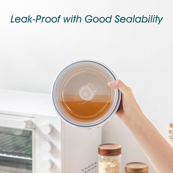 vancasso Ceramic Nesting Bowls with Lids Set of 4, Serving Bowls for Food Storage, Prep Bowl, Ceramic Bowl for Kitchen, Microwave & Dishwasher Safe, 60+36+20+10 Oz, Series SELENE