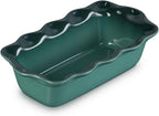 Le Creuset Stoneware Heritage Fluted Loaf Pan, 9", Artichaut