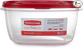 Rubbermaid Easy Find Lids Food Storage Container, 14 Cup, Red 2 Pack