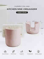 Diatomite Sponge Holder for Countertop Organizer, Quick Dry Stone Sponge Caddy, Diatomaceous Earth Sponge Holder, Absorbent Face Sponge Stand, Brown