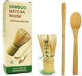 Matcha Whisk Set - With Bamboo Whisk and Tea Spoon (Chasen) & Traditional Scoop – Traditional Japanese Matcha Making Kit for Green Tea Ceremony, Handcrafted 100% Natural Bamboo Tools