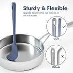 4 Pieces Silicone Spatula Set, Food Grade Rubber Spatula, Upgrade Strong Handle with Ergonomic Grip, Heat Resistant for Nonstick Cookware, Cooking