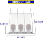 Drink Organizer for Fridge,Automatic Pusher Glide Soda Can Organizer for Refrigerator and Adjustable Width - Storage 15 Cans