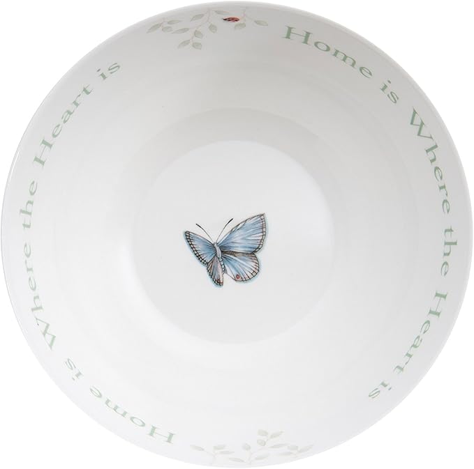 Lenox Butterfly Meadow "Home Is Where The Heart Is" Serving Bowl