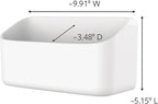 Command 10 Lb Large Organizing Caddy with 4 Strips,9.91" x 3.38" x 5.15",Heavyweight Damage-Free Hanging for Organizing Cleaning Supplies,Closet,and Pantry,(Pack of 8)
