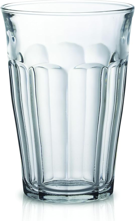 Duralex Made In France Picardie Clear Tumbler, Set of 6, 12.2 oz