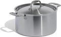 Made In Cookware | 8 Quart Stainless Steel Stock Pot With Lid | 5 Ply Stainless Clad | Professional Cookware | Crafted in Italy | Induction Compatible