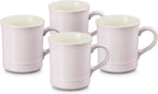 Le Creuset Stoneware Set of 4 Mugs, 14 oz. each, Shallot