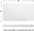 MicoYang Silicone Dish Drying Mat for Multiple Usage,Easy clean,Eco-friendly,Heat-resistant Silicone Mat for Kitchen Counter or Sink,Refrigerator or Drawer Liner White 4XL 32 inches x 18 inches