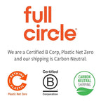 Full Circle Bubble Up Bamboo Dish Brush & Ceramic Soap Dispenser – Family Safe, Formaldehyde-Free – Kitchen Scrub Brush for Dishes, Nonstick & Cast Iron, White