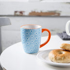 Selamica 16 oz Porcelain Coffee Mugs Set of 6, Coffee Cups Ceramic With Handle, Dishwasher, Oven, Microwave Safe, Assorted Colors | Coffee Cups, With Handle, Dishwasher, Oven, Microwave Safe