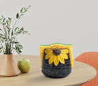 Sunflower Sponge Holder for Kitchen Sink Dish Sponges Holder Fall Autumn Theme Ceramic Kitchen Sink Sponge Holder Yellow Sink Caddy Kitchen Sink Organizer Decor