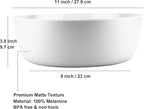 KOXIN-KARLU 11-inch Melamine Mixing and Serving Bowls, set of 2 White