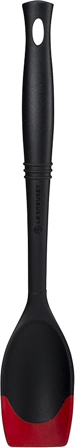 Le Creuset Revolution Bi-Material Saute Spoon, 13.5" x 2.5", Cerise