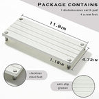 Durable Kitchen Sink Organizer, Instant Dry Sink Caddy for Bathroom Counter, Diatomite Stone Drying Tray, Upgrade Water Absorbing Stone Tray for Sink, Anti-Slip Stone Soap Tray -White