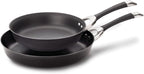 Circulon Symmetry Hard Anodized Nonstick Frying Pan Set / Skillet Set - 10 Inch and 12 Inch, Black