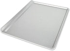 USA Pan Bakeware Cookie Sheet, Large, Warp Resistant Nonstick Baking Pan, Made in the USA from Aluminized Steel,Silver