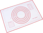 24x16 Inch Extra Thick Silicone Baking Mat with Measurements | Non-Slip, Reusable & Non-Stick – Perfect for Cookies, Bread, Pastry & Baking Essentials