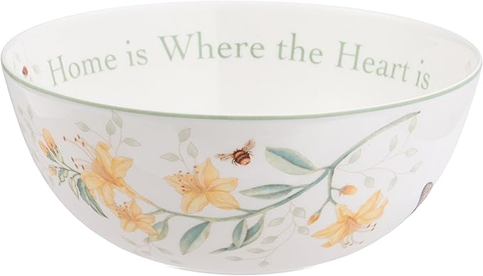 Lenox Butterfly Meadow "Home Is Where The Heart Is" Serving Bowl
