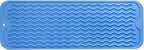 MicoYang Silicone Dish Drying Mat for Multiple Usage,Easy clean,Eco-friendly,Heat-resistant Silicone Mat for Kitchen Counter,Sink,Bar,Bottle,or Cup Lichen Blue M 17 inches x 6 inches